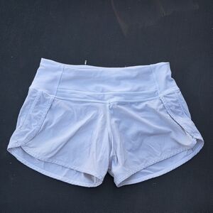 lululemon athletica Light White Athletic Shorts